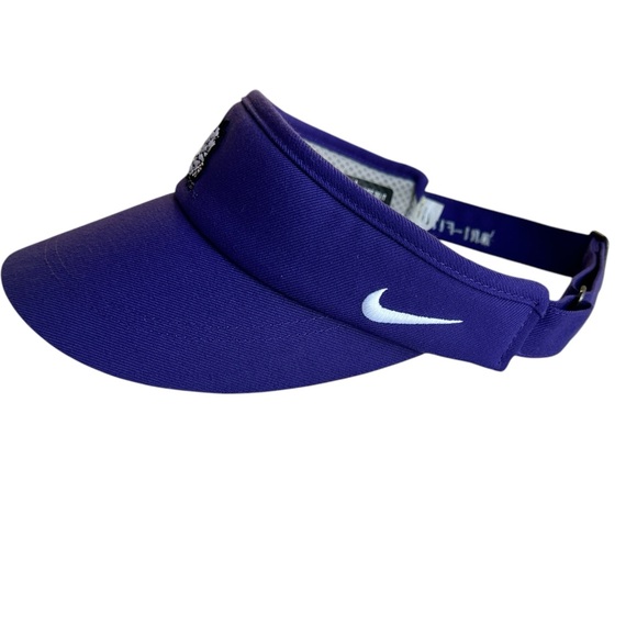TCU Horned Frogs Nike Just Do-It Sun Visor Purple school logo one size fits most - Picture 4 of 11